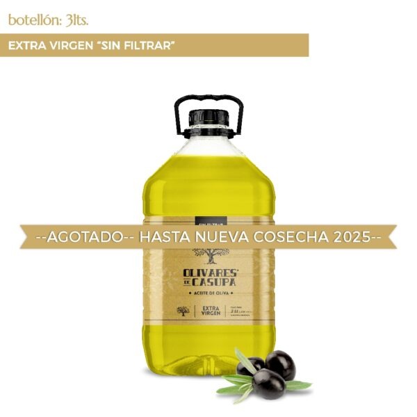 Aceite de Oliva Extra Virgen «Sin Filtrar» 3lts.