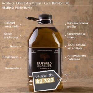 Aceite de Oliva Extra Virgen «Blend Premium» 3lts.