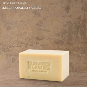 Jabón Puro Oliva «Miel, Propóleo y Cera» 100gr